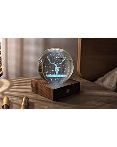 Gingko Amber Crystal Light Stag